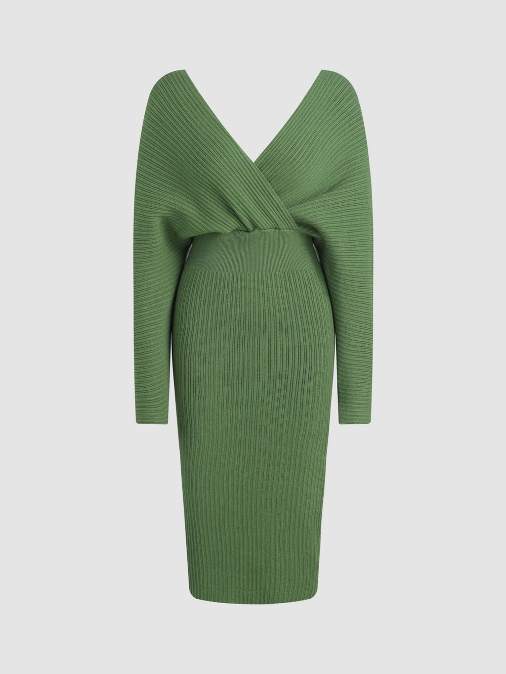 Cider Knit V-Neck Midi Dress
